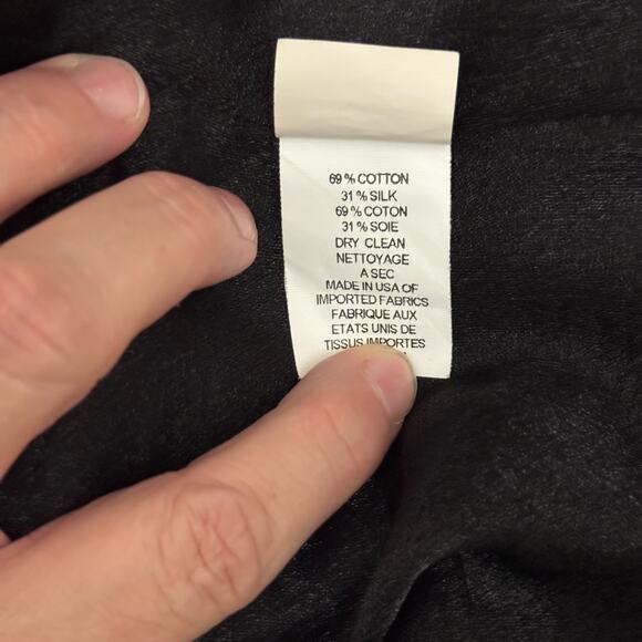 Marc Jacobs Black Button-Front Sleeveless Mini Dress Size 8 Cotton Silk Blend - Picture 11 of 12